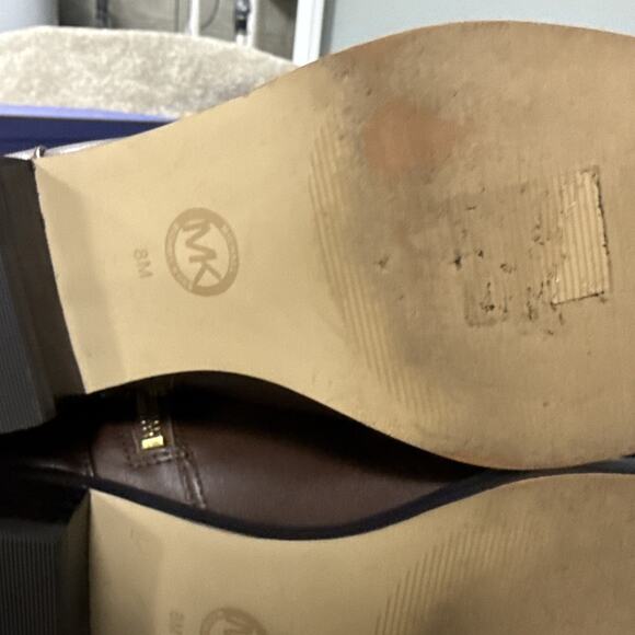 Michael Kors Bryce Brown Size 8M Black Riding Tall Boots Floor sample NWB - Picture 10 of 14